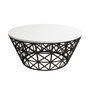 Hanah Home Stil Metal Ferforje - Blanco y Negro